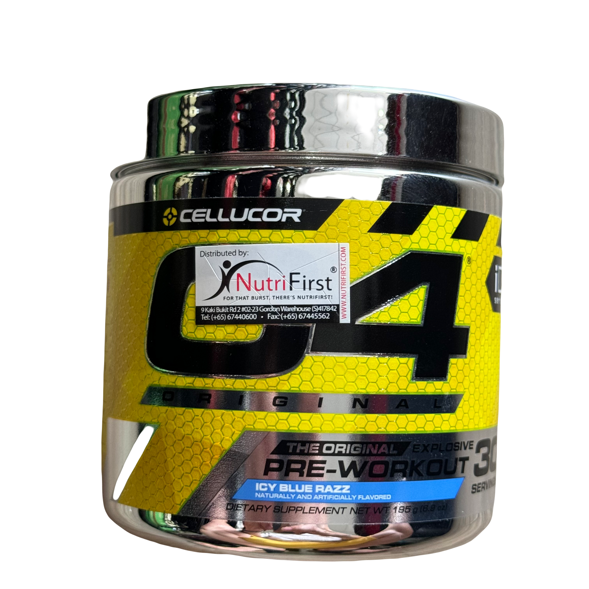 Cellucor C4 PRE-WORKOUT (195g) 30 Servings Icy Blue Razz EXP Nov 2026 - NutriFirst Pte Ltd