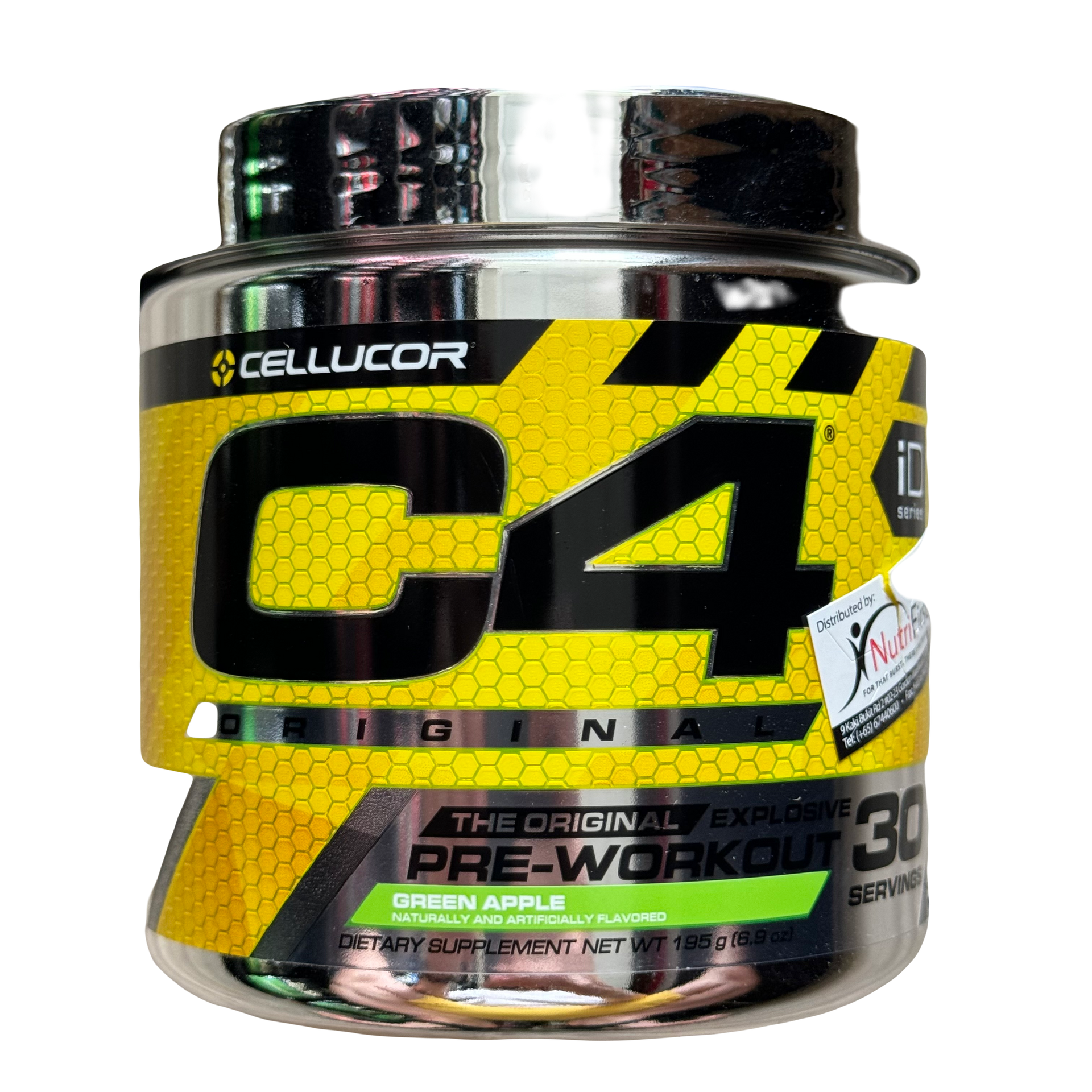 Cellucor C4 PRE-WORKOUT (195g) 30 Servings Green Apple Exp Jan 2026 - NutriFirst Pte Ltd