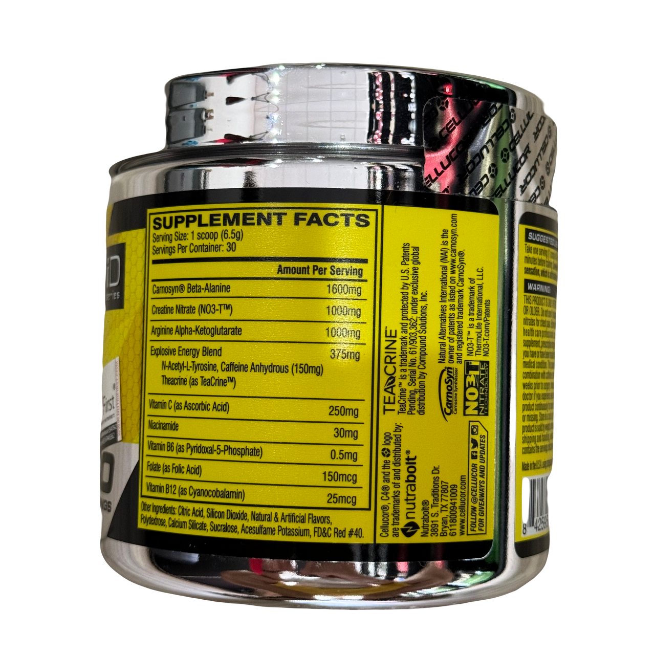 Cellucor C4 PRE-WORKOUT (195g) 30 Servings Fruit Punch EXP Dec 2025 - NutriFirst Pte Ltd