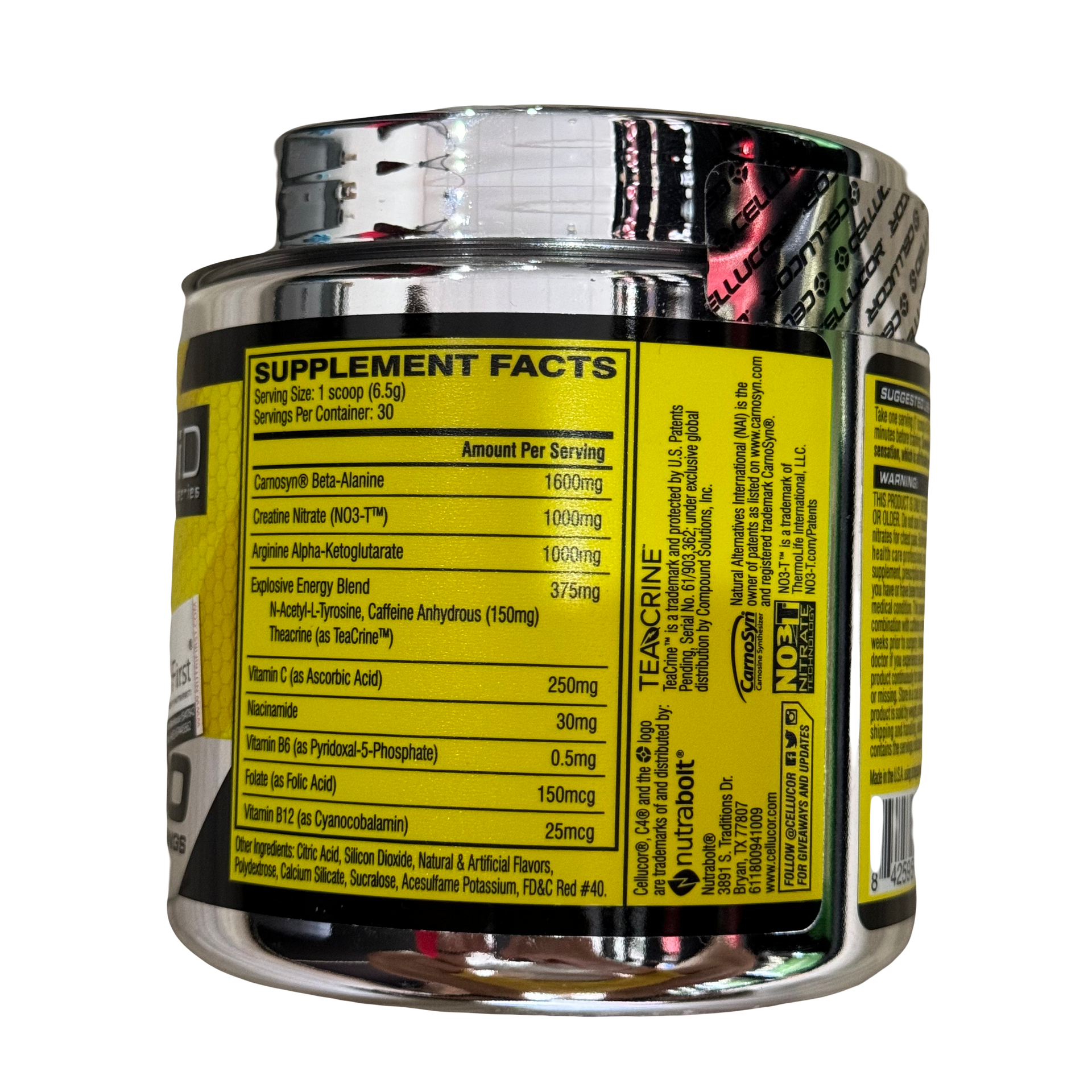 Cellucor C4 PRE-WORKOUT (195g) 30 Servings Fruit Punch EXP Dec 2025 - NutriFirst Pte Ltd