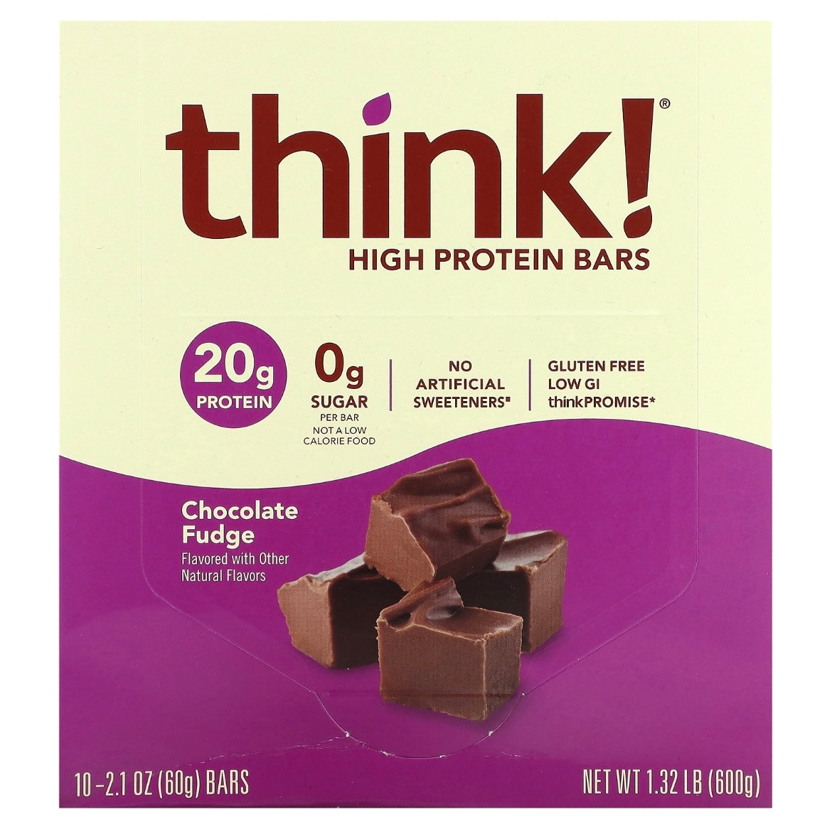 Think ! High Protein Bars 1 Bar 2.1 oz (60 g) - NutriFirst Pte Ltd