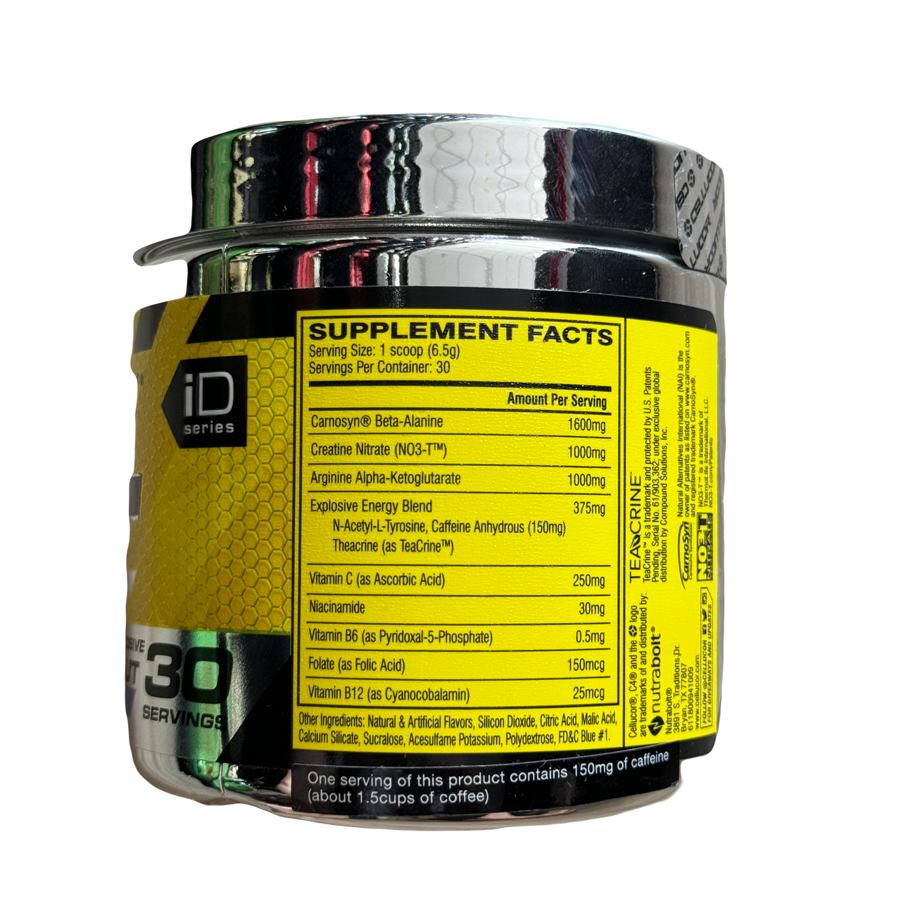 Cellucor C4 PRE-WORKOUT (195g) 30 Servings Icy Blue Razz EXP Nov 2026 - NutriFirst Pte Ltd