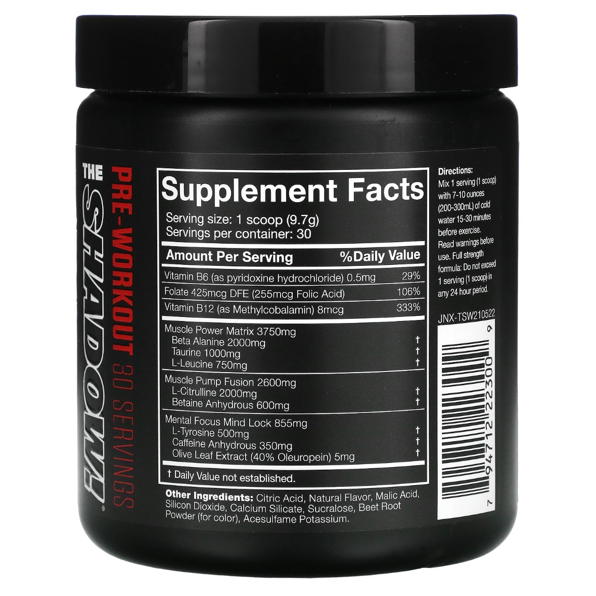 Cobra Labs Shadow-X PRE-WORKOUT (30 Servings) Watermelon EXP Feb 2025 - NutriFirst Pte Ltd