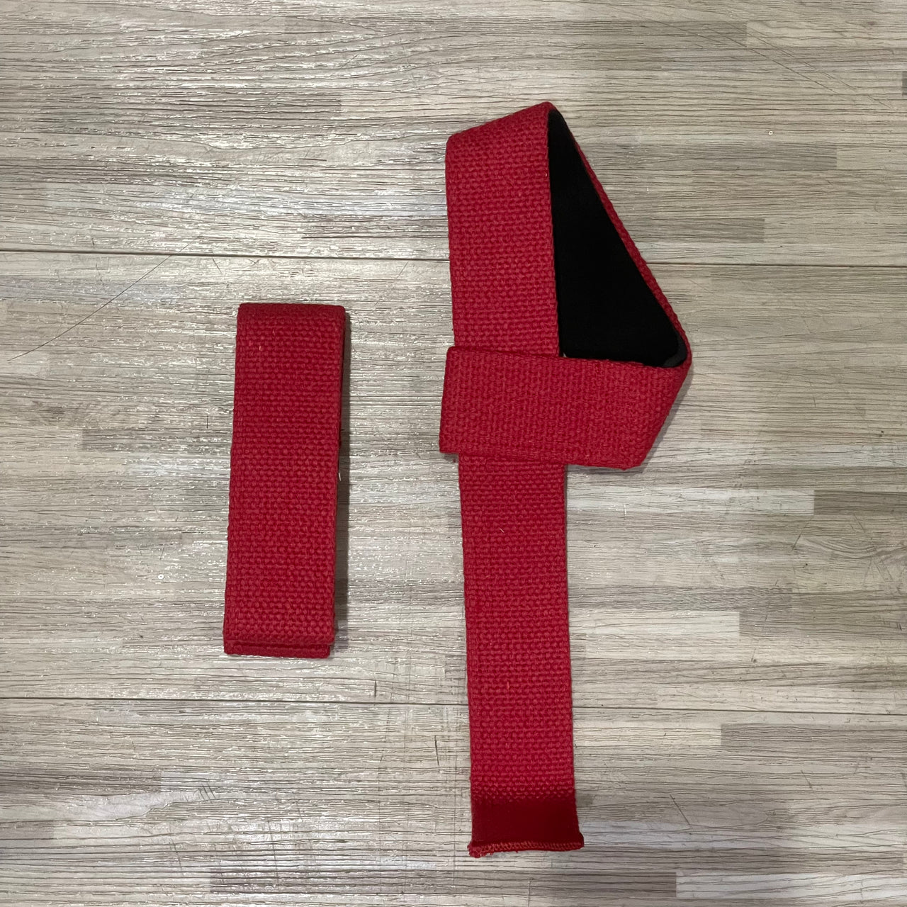 NutriFirst Padded Lifting Straps Red - NutriFirst Pte Ltd