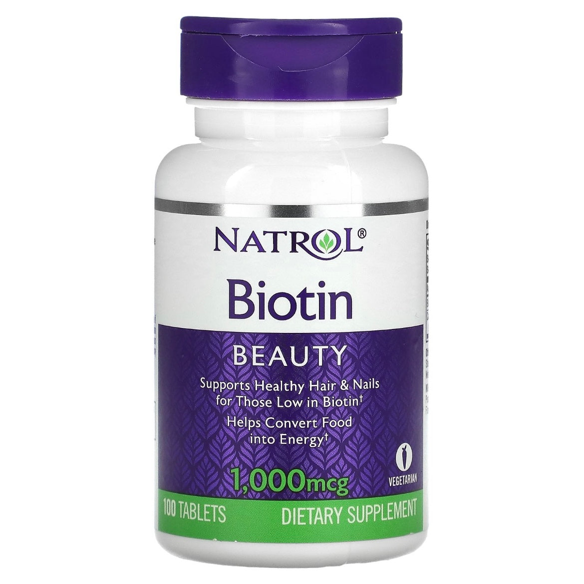 Natrol, Biotin, 1,000 mcg, 100 Tablets EXP Aug 2025 - NutriFirst Pte Ltd