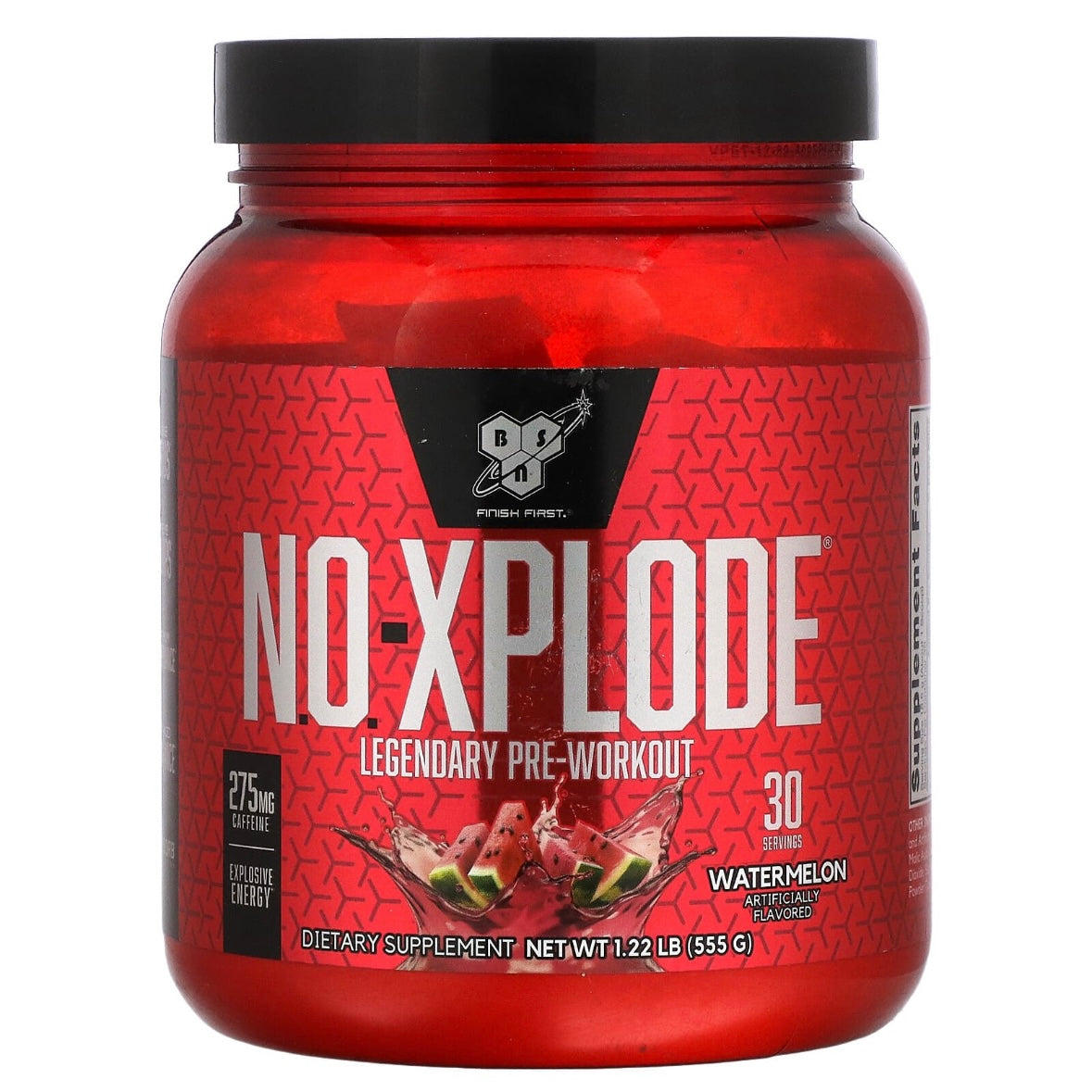 BSN, N.O.-Xplode Legendary Pre-Workout 1.22 lb (555 g) Watermelon Exp 17 Sep 2025 - NutriFirst Pte Ltd