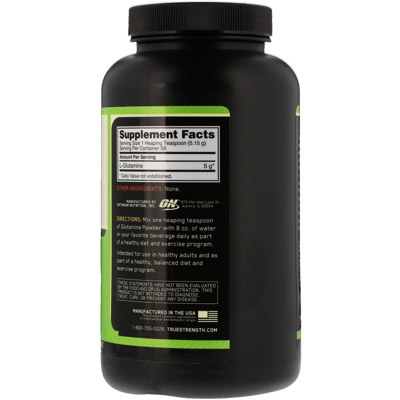 Optimum Nutrition Glutamine Powder (300g) Unflavored - NutriFirst Pte Ltd