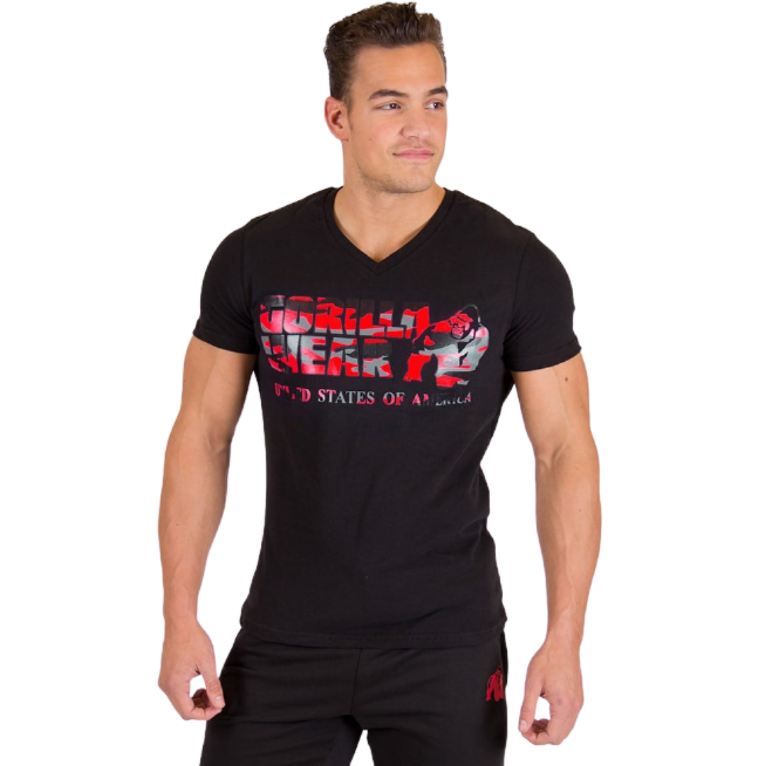 Gorilla Wear Sacramento V-Neck T-Shirt - NutriFirst Pte Ltd