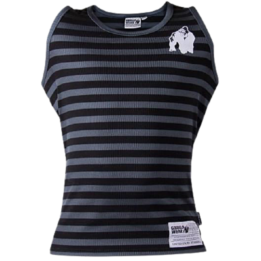 Gorilla Wear Stripe Stretch Tank Top - NutriFirst Pte Ltd