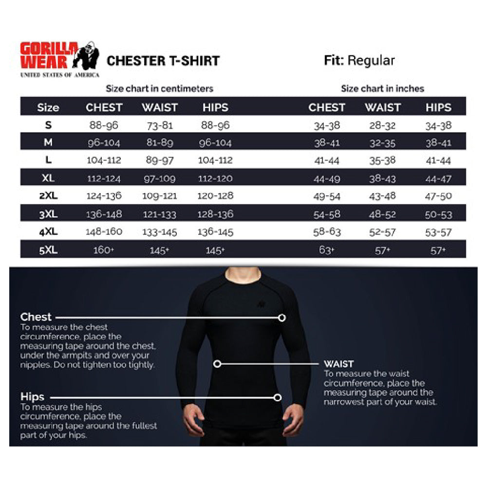 Gorilla Wear Chester T-Shirt - NutriFirst Pte Ltd