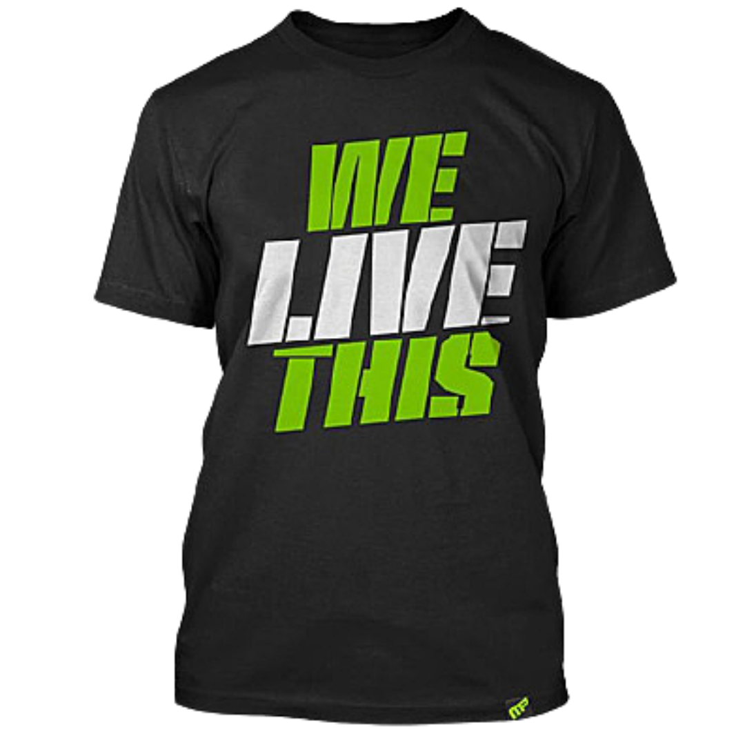 MusclePharm Sportswear We Live This Tee (WLTS) - NutriFirst Pte Ltd