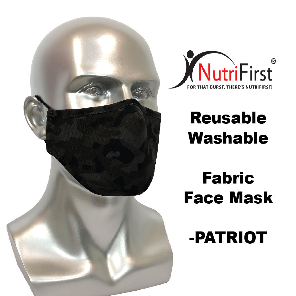 Reusable Washable Fabric Adult Face Mask - NutriFirst Pte Ltd