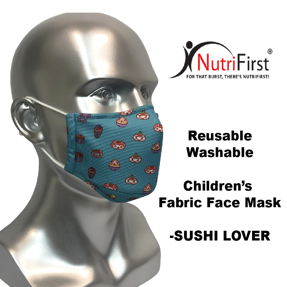 Reusable Washable Fabric Kids Face Mask - NutriFirst Pte Ltd