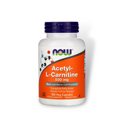 NOW Acetyl L-Carnitine 500mg (100 Vcaps) - NutriFirst Pte Ltd