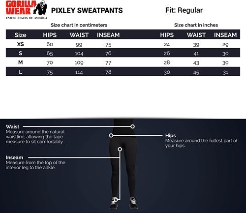 Gorilla Wear Pixley Sweatpants - NutriFirst Pte Ltd