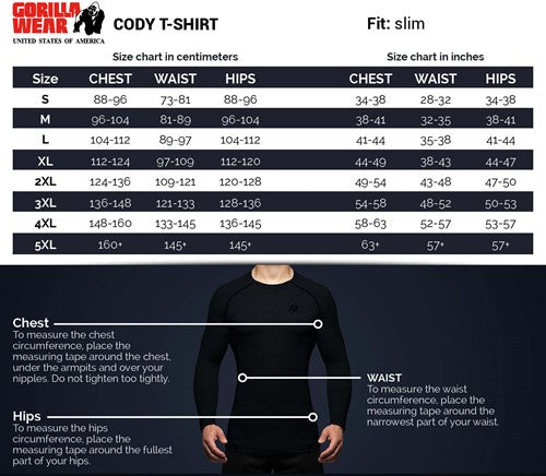 Gorilla Wear Cody T-Shirt - NutriFirst Pte Ltd