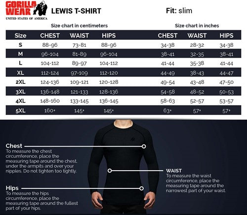 Gorilla Wear Lewis T-Shirt - NutriFirst Pte Ltd