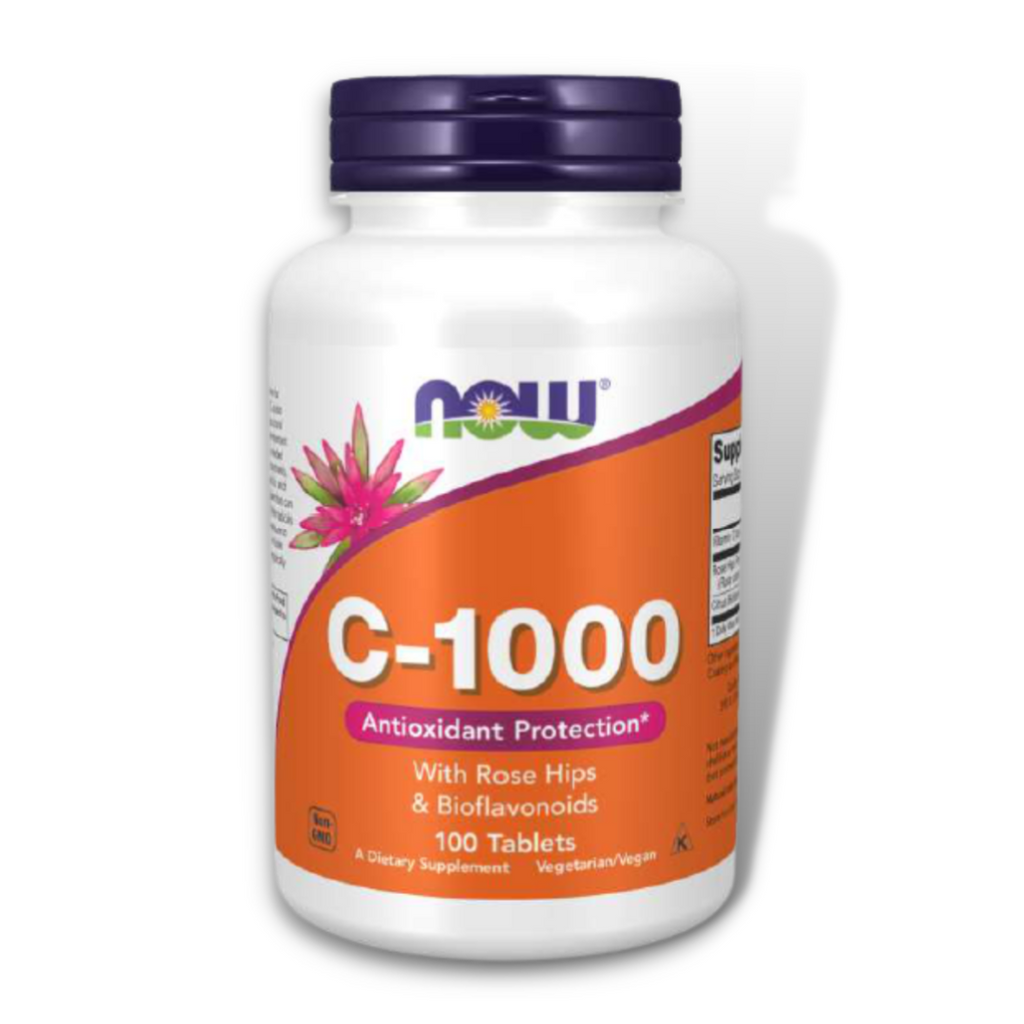 NOW Vitamin C 1000 mg Sustained Release (100 Tablets) | NutriFirst Pte Ltd